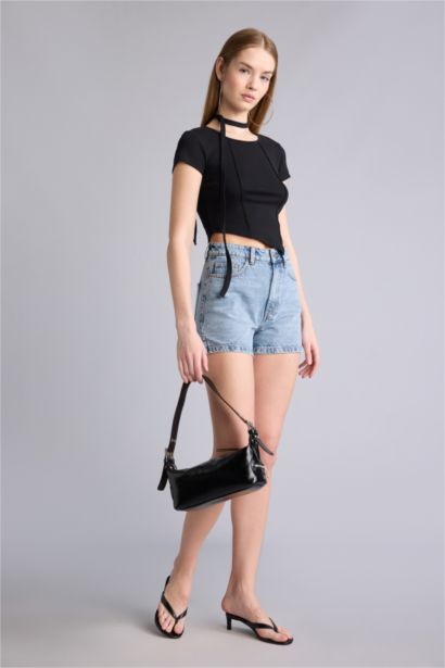 Asymmetric Camisole Short Sleeve T-Shirt
