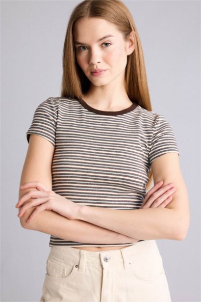 Slim Fit Ribana Short Sleeve T-Shirt