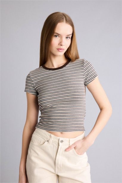 Slim Fit Ribana Short Sleeve T-Shirt