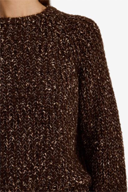 Oversize Fit Crew Neck Knitwear Pullover