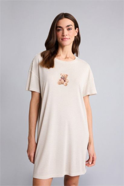 Regular Fit Crew Neck Knitted Dress