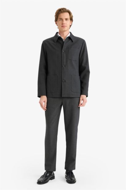 Regular Fıt Pamuk Astarlı Blazer Ceket