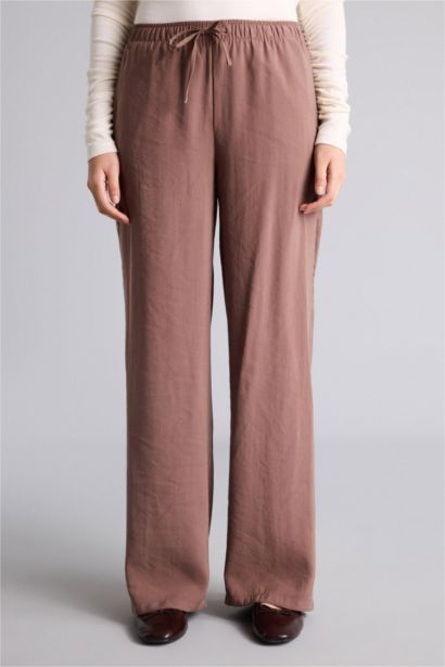 بنطلون منسوج قصة عادية