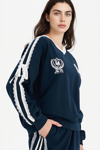 100% Cotton Oversize Printed Sweatshirt