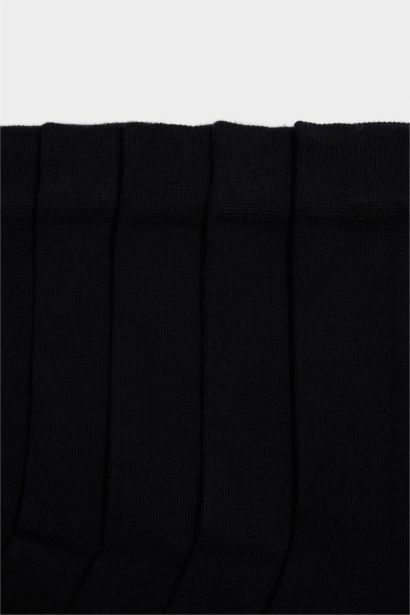 Erkek Dikişsiz 5'li Bambu Uzun Çorap