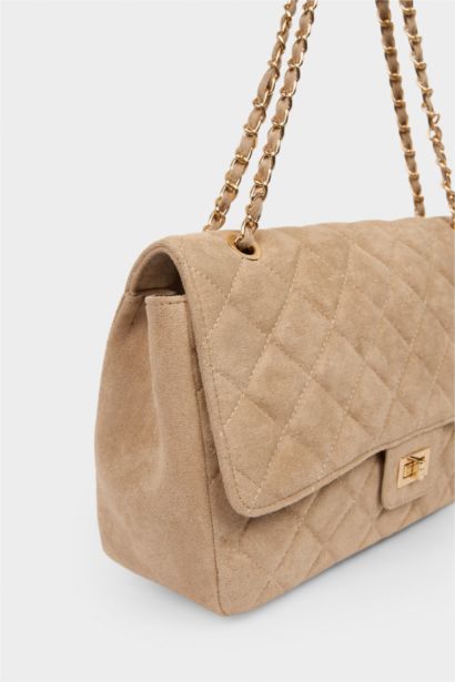 Kadın Süet Omuz Çantası