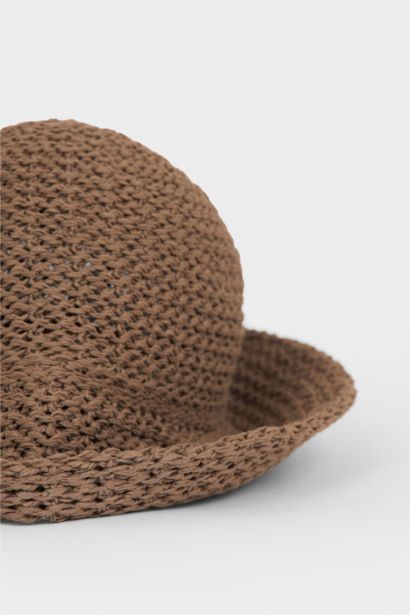 Kadın Triko Bucket Şapka