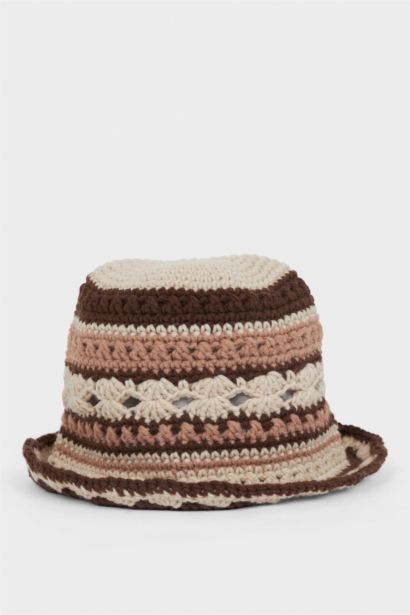 Kadın Örme Bucket Şapka