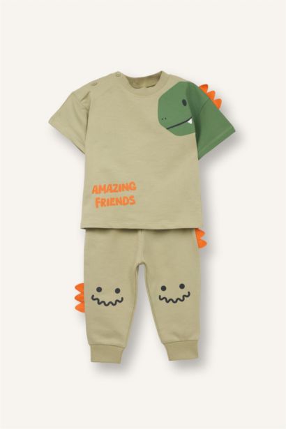 2 piece Regular Fit Crew Neck Set