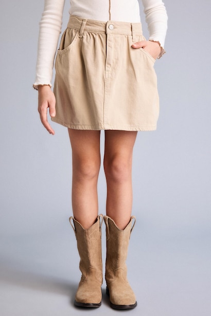 Girl Cotton Regular Fit Skirt