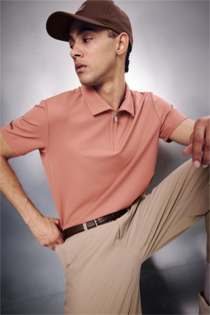 Standard Fit Short Sleeve Polo T-Shirt