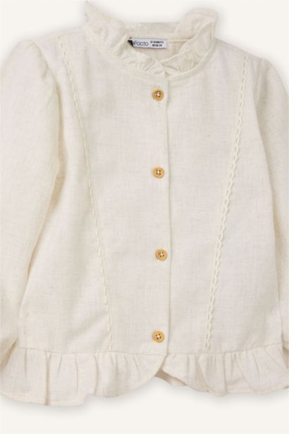 Baby Girl Crew Neck Long Sleeve Shirt