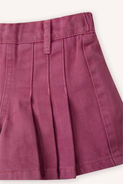 Baby Girl Regular Fit Gabardine Shorts