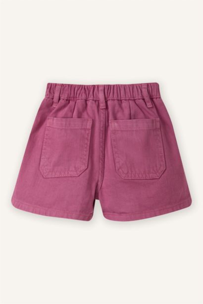 Baby Girl Regular Fit Gabardine Shorts