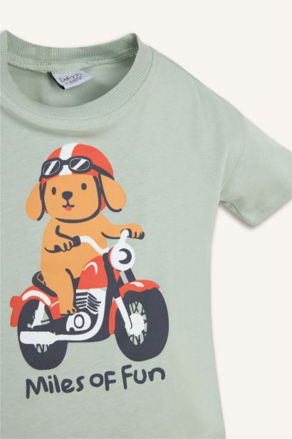 Baskılı 2'li Erkek Bebek Takım