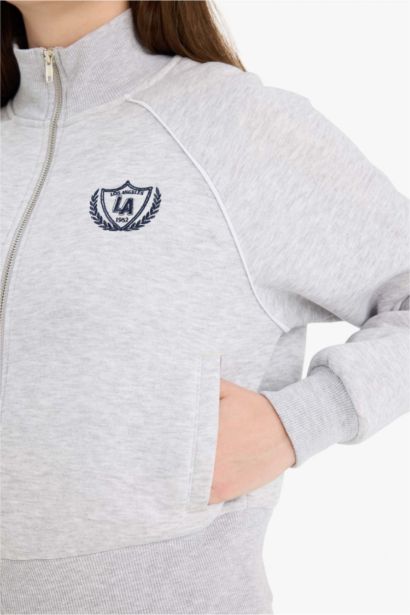 Sweat-shirt zippé imprimé Coupe ample