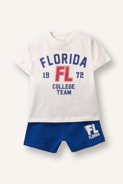 2 piece Regular Fit Slogan Set