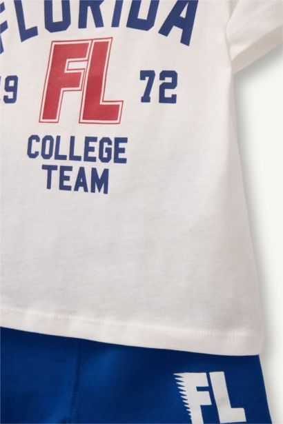 2 piece Regular Fit Slogan Set