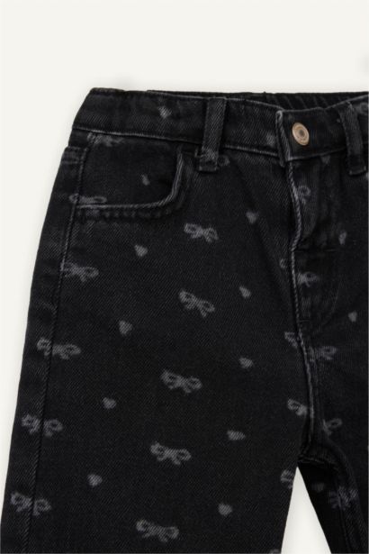 Culotte Fit Denim Trousers