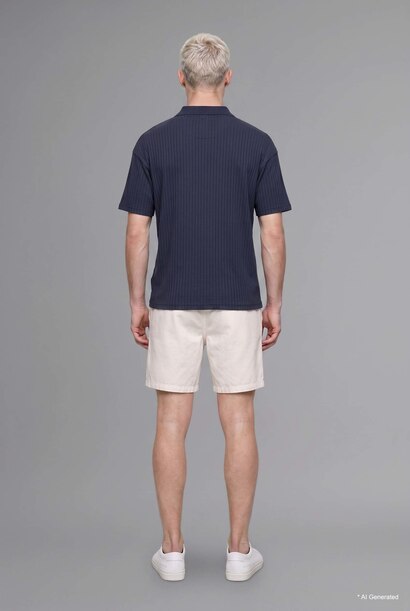 100% Cotton Relax Fit Elastic Waist Shorts