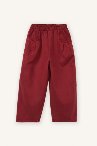Baby Girl Paperbag Wide Leg Trousers