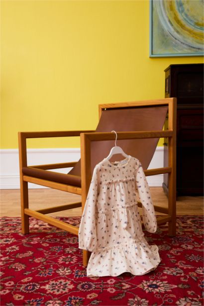 Robe en twill à motifs floraux pour bébé fille