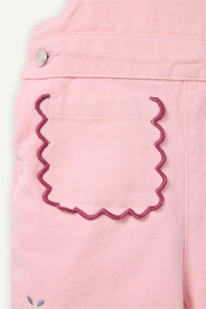 Twill Crew Neck Regular Fit Sleeveless Jumpsuit