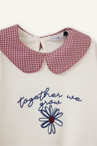 Baby Girl Floral Detail Sweatshirt