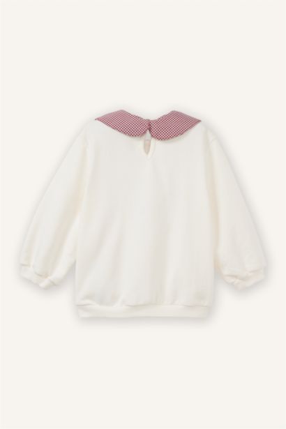 Baby Girl Floral Detail Sweatshirt