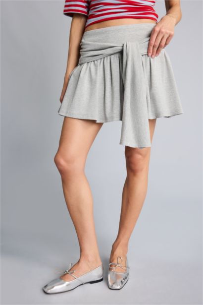 Afra x Defacto A Kesim Normal Bel Mini Etek