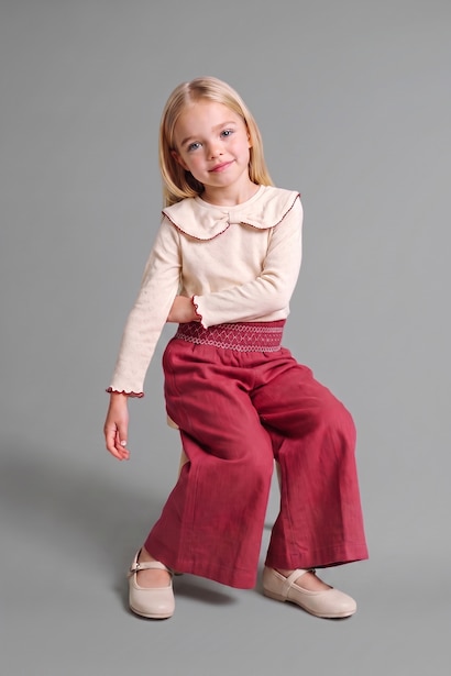 Baby Girl Linen Look 2 Piece Set