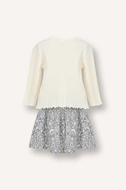 Baby Girl Floral Ribbed Camisole 2 Piece Set