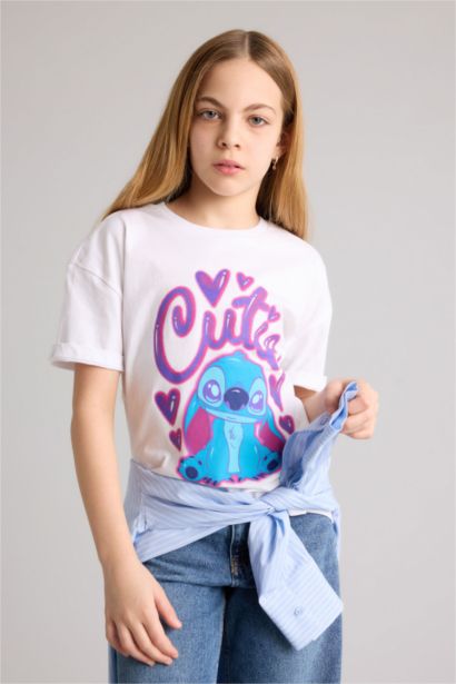 Relax Fit Lilo & Stitch Licensed Short Sleeve T-Shirt