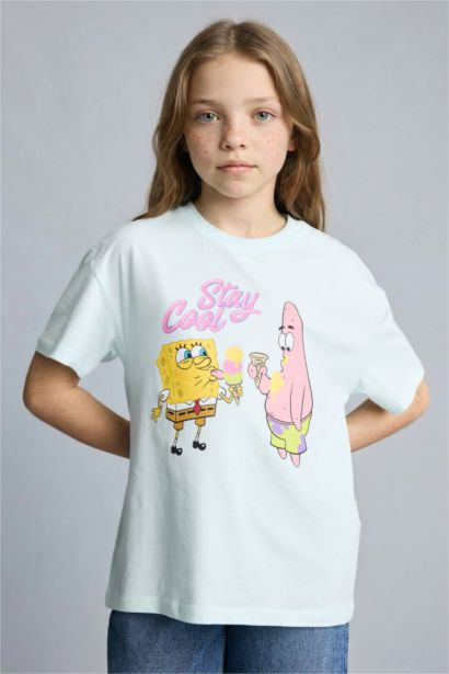 Oversize Fit SpongeBob Licensed Short Sleeve T-Shirt