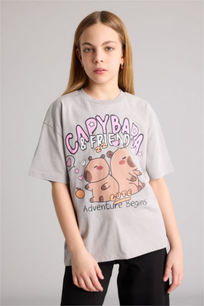 Oversize Fit Animal Short Sleeve T-Shirt