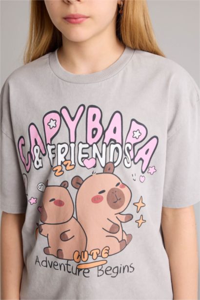 Oversize Fit Animal Short Sleeve T-Shirt