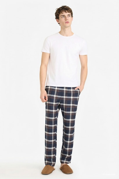 Regular Fit Long Flannel Pajama Pants