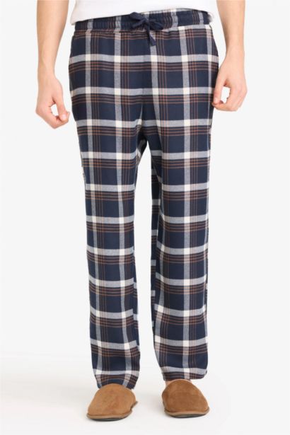 بنطلون بيجاما كاروهات قصة عادية