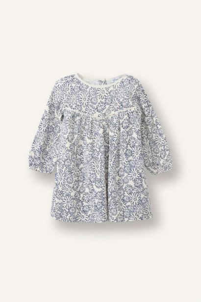 Patterned Muslin Dress Baby Girl