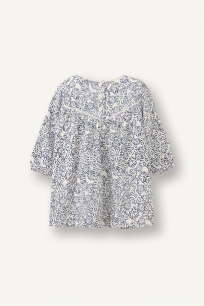 Patterned Muslin Dress Baby Girl