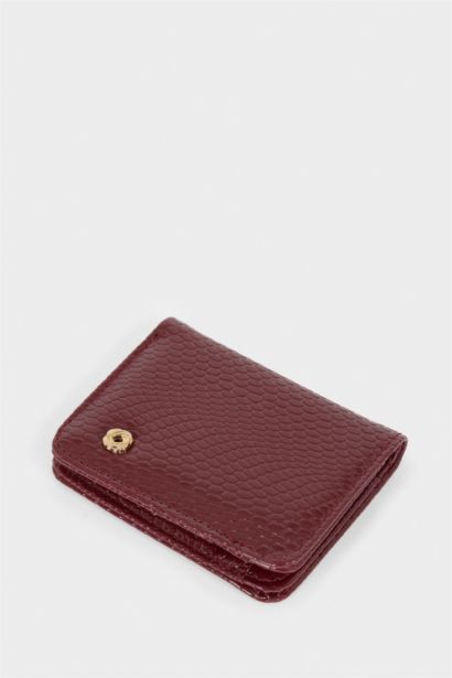 Woman Faux Leather Business Card Wallet