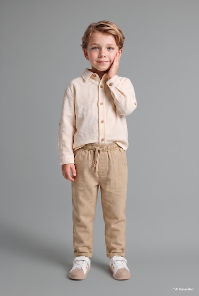 Baby Boy Waffle 2 Piece Set