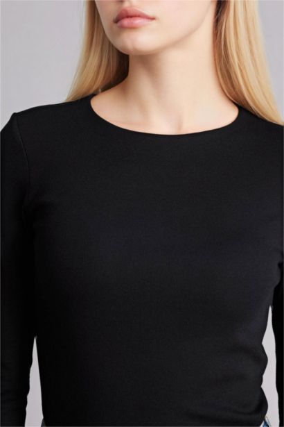 Slim Fit Basic Modal Long Sleeve T-Shirt