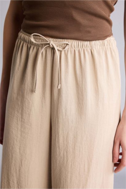 Normal Waist Wide Leg Trousers