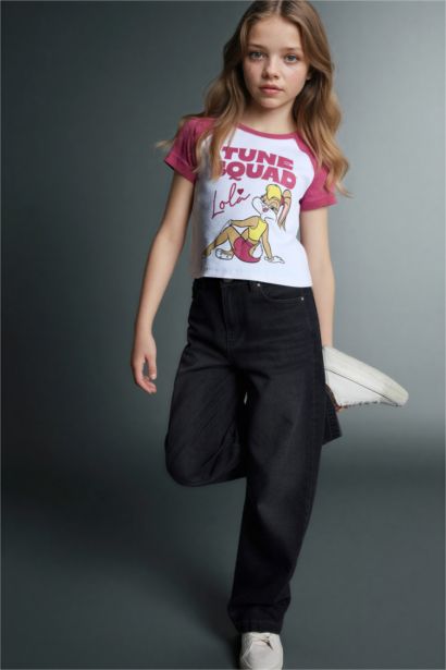 Looney Tunes Cropped Fıt Ribana Tişört Kız Çocuk