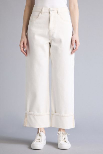 Брюки свободного кроя c высокой талией для женщин