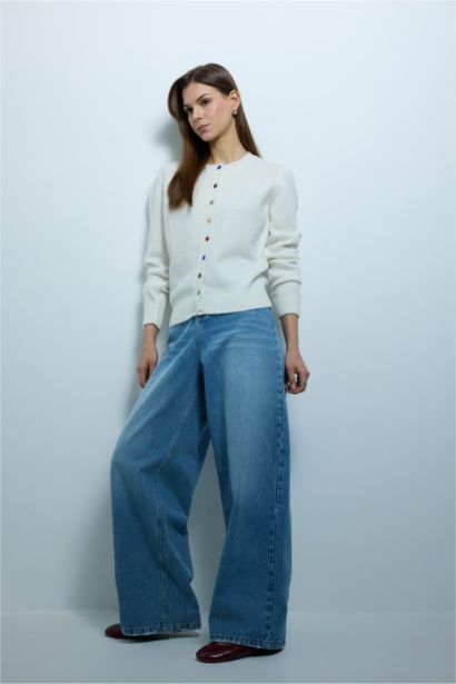 Брюки Barrel Fıt c высокой талией для женщин