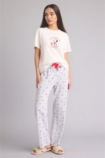 Snoopy Regular Fıt Kısa Kollu 2'li Takım