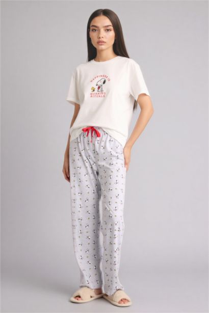 Snoopy Regular Fıt Kısa Kollu 2'li Takım