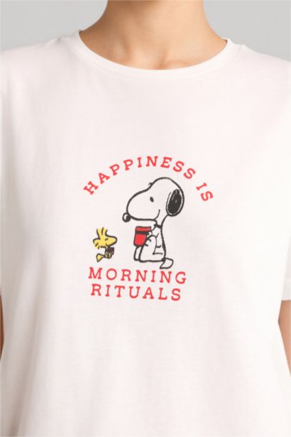 Snoopy Regular Fıt Kısa Kollu 2'li Takım